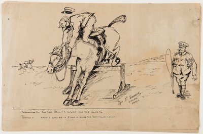 WWI कार्टून, 22 सितंबर 1917 (कागज पर कलम और स्याही) द्वारा अल्बर्ट वारब्रिक