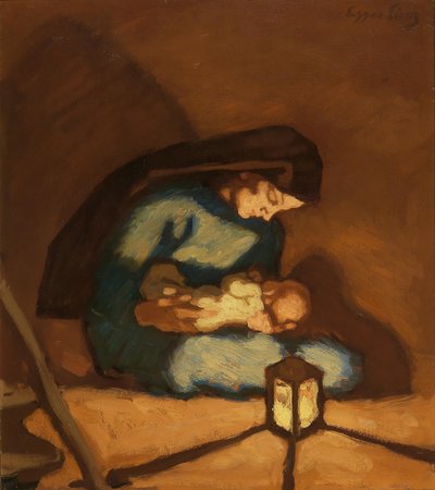 मैडोना, सी। 1922. द्वारा Albin Egger Lienz