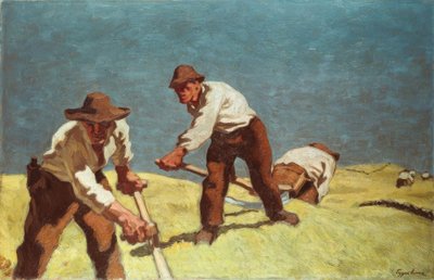 पहाड़ के किसानों की बुआई द्वारा Albin Egger Lienz