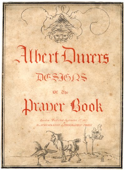 अल्बर्ट ड्यूरर्स डिजाइन फॉर प्रेयर बुक, 1817। द्वारा अल्ब्रेक्ट ड्यूरर