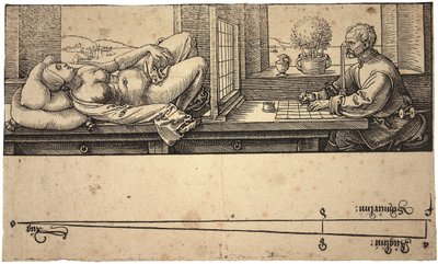 पर्सपेक्टिव डिवाइस के साथ न्यूड ड्रॉइंग आर्टिस्ट, 1538 द्वारा Albrecht Dürer