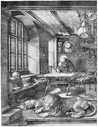 मामले में सेंट जेरोम द्वारा Albrecht Dürer