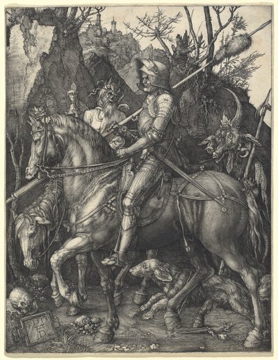 शूरवीर, मृत्यु और शैतान द्वारा Albrecht Dürer
