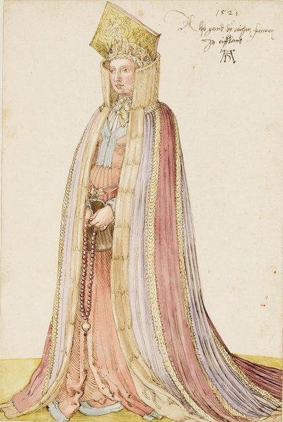 लिवोनियन लेडी, 1521। द्वारा अल्ब्रेक्ट ड्यूरर