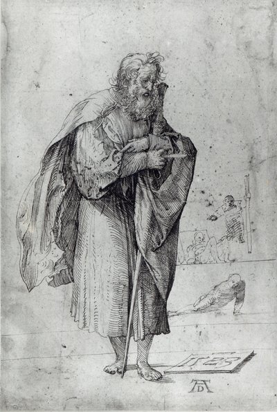 सेंट पॉल, 1523 (कागज पर कलम और स्याही) द्वारा अल्ब्रेक्ट ड्यूरर