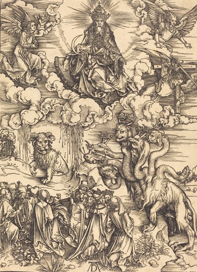 एक मेमने की तरह दो सींग वाला जानवर, शायद c. 14961498. द्वारा अल्ब्रेक्ट ड्यूरर