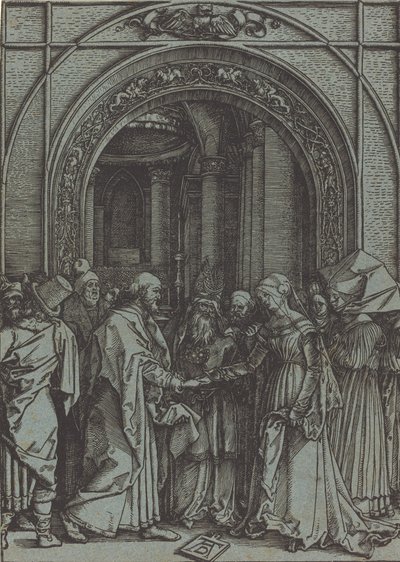 द बेट्रोथल ऑफ़ द वर्जिन, c.1504-1505 मुद्रित 1560s1570s। द्वारा अल्ब्रेक्ट ड्यूरर