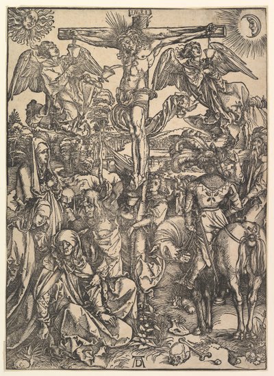द क्रूसिफ़िक्शन, द लार्ज पैशन से, ca. 1498। द्वारा अल्ब्रेक्ट ड्यूरर