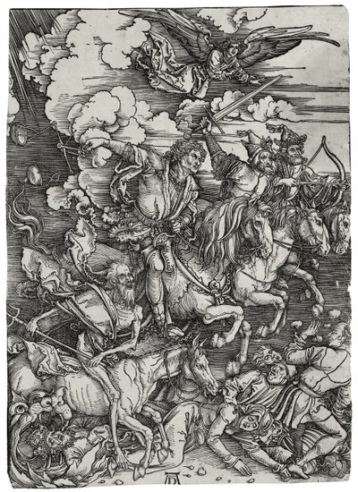 सर्वनाश के चार घुड़सवार, सीए 1498 द्वारा Albrecht Dürer