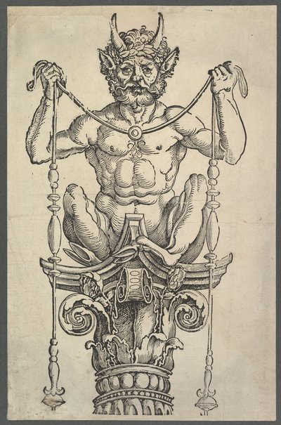 महान स्तंभ शीर्ष ब्लॉक, ca. 1517। द्वारा अल्ब्रेक्ट ड्यूरर