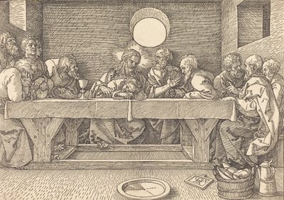 द लास्ट सपर, 1523। द्वारा अल्ब्रेक्ट ड्यूरर