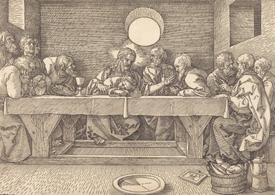 द लास्ट सपर, 1523। द्वारा अल्ब्रेक्ट ड्यूरर