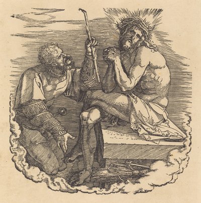 एक सैनिक द्वारा द मैन ऑफ सोरोज़ का मज़ाक उड़ाया गया, शायद 1511। द्वारा अल्ब्रेक्ट ड्यूरर