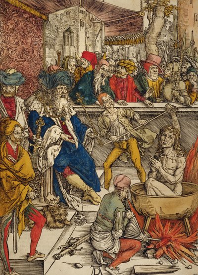 सेंट जॉन की शहादत, 1498 (रंगीन लकड़बग्घा) द्वारा अल्ब्रेक्ट ड्यूरर