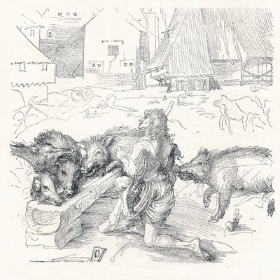 द प्रोडिगल पुत्र, c1497, 1906 द्वारा अल्ब्रेक्ट ड्यूरर