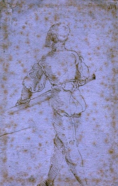 ऊर वाला एक आदमी, c.1520-21 (कागज पर कलम और स्याही) द्वारा अल्ब्रेक्ट ड्यूरर