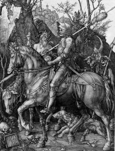 नाइट, डेथ एंड द डेविल द्वारा Albrecht Dürer