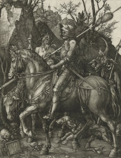 शूरवीर, मृत्यु और शैतान द्वारा Albrecht Dürer