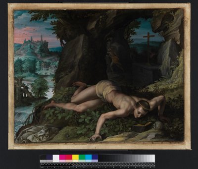 सेंट बेनेडिक्ट का प्रलोभन, c.1587 द्वारा एलेसेंड्रो अल्लोरी