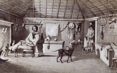 स्क्वाटर्स फर्स्ट होम, c.1847 द्वारा अलेक्जेंडर डेनिस्टन लैंग