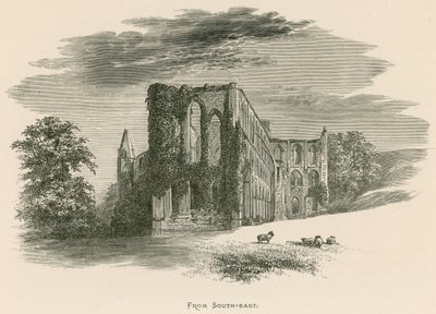 Rievaulx Abbey, दक्षिण-पूर्व से द्वारा अलेक्जेंडर फ्रांसिस लिडॉन