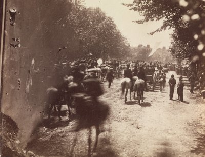 [ग्रैंड आर्मी रिव्यू, पेंसिल्वेनिया एवेन्यू, वाशिंगटन], 23 या 24 मई, 1865। द्वारा अलेक्जेंडर गार्डनर