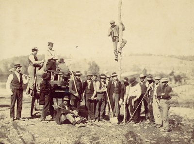 सैन्य टेलीग्राफिक कोर, पोटोमैक की सेना, बर्लिन, अक्टूबर 1862, 1862। द्वारा अलेक्जेंडर गार्डनर