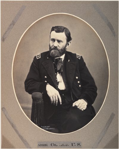 Ulysses S. Grant, 1865 का प्लेटिनम राइस प्रिंट, 1901 (सीपिया फोटो) मुद्रित द्वारा अलेक्जेंडर गार्डनर