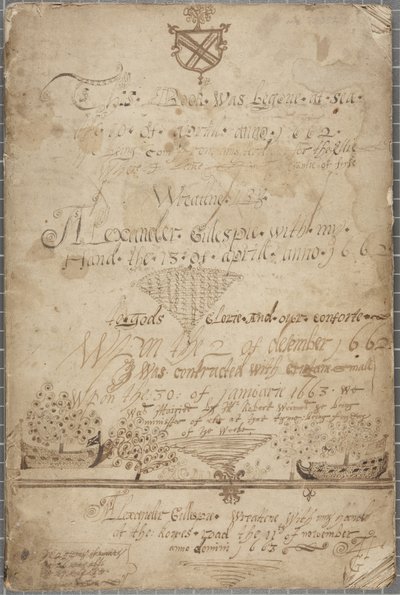 अलेक्जेंडर गिलेस्पी की पत्रिका, 1662-85 द्वारा अलेक्जेंडर गिलेस्पी