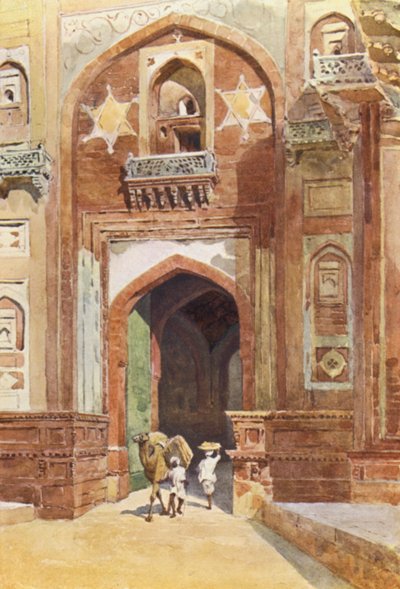 आगरा का किला, दिल्ली गेट के अंदर (कलर लिथो) द्वारा अलेक्जेंडर हेनरी हल्लम मरे
