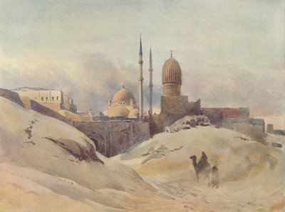 गढ़, काहिरा, एक सैंड-स्टॉर्म में, c1880 1905। द्वारा अलेक्जेंडर हेनरी हल्लम मरे