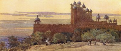 मस्जिद और गेट ऑफ़ विक्टरी, फतेहपुर सीकरी द्वारा Alexander Henry Hallam Murray