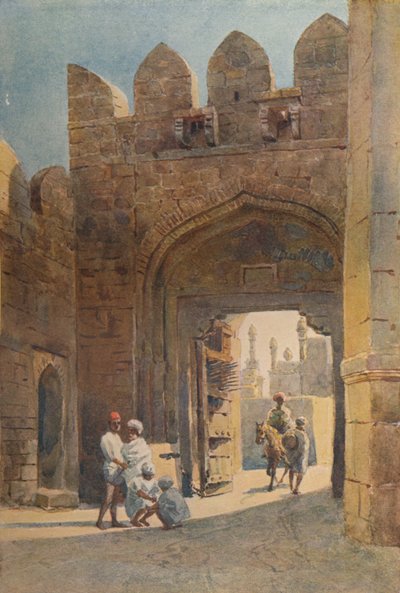 शाहपुर गेट, बीजापुर, c1880 1905। द्वारा अलेक्जेंडर हेनरी हल्लम मरे