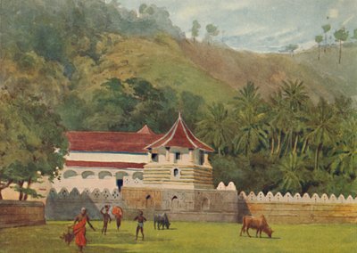 टोंड का मंदिर, कैंडी - बाहरी, c1880 1905। द्वारा अलेक्जेंडर हेनरी हल्लम मरे