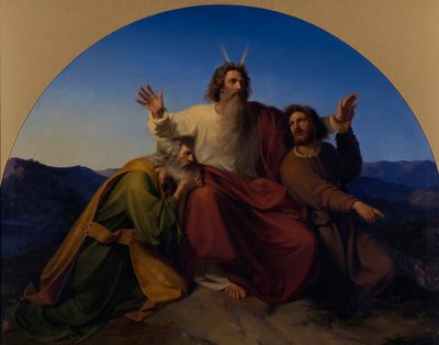 मूसा, हारून और हूर, 1837 द्वारा अलेक्जेंडर हेबेल
