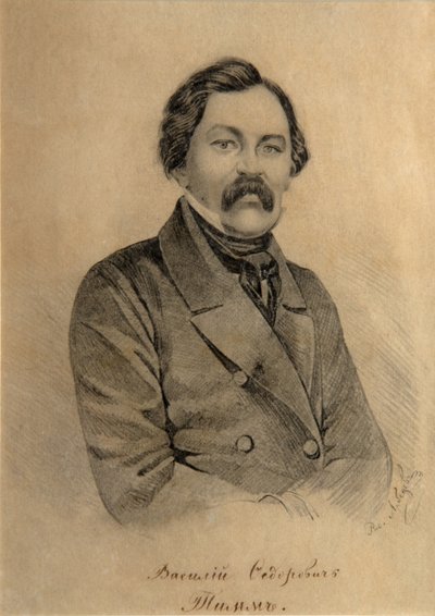 पेंटर वसीली फेडोरोविच जॉर्ज विल्हेम टिम 1820-1895 का पोर्ट्रेट द्वारा अलेक्जेंडर इग्नात्येविच लेबेदेव