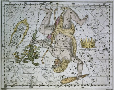 हरक्यूलिस, &39;ए सेलेस्टियल एटलस&39;, पब से। 1822 में द्वारा अलेक्जेंडर जैमीसन