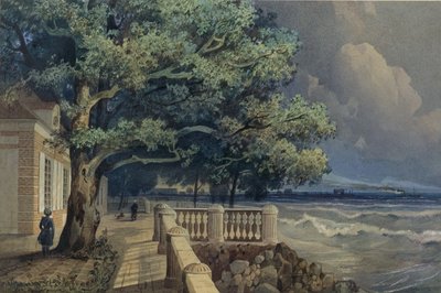 मोनपलैसिर पैलेस, पीटरहॉफ, 1847 में छत द्वारा अलेक्जेंडर मतवेयेविच डोरोगोव