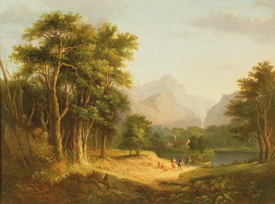 आंकड़े के साथ हाईलैंड लैंडस्केप द्वारा Alexander Nasmyth