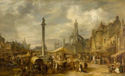एक स्कॉच मेला, c.1834 (पैनल पर तेल) द्वारा अलेक्जेंडर स्नर फ्रेजर