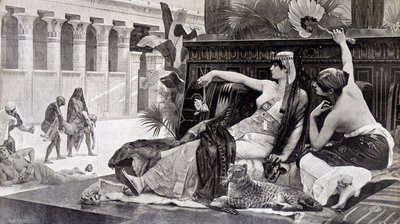 क्लियोपेट्रा अपने विषयों पर जहर की कोशिश कर रही है - कैबनेलो द्वारा द्वारा अलेक्जेंड्रे कैबनेल के बाद