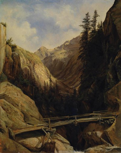 हैंडेक जलप्रपात में, 1842-43 द्वारा अलेक्जेंड्रे कैलामे