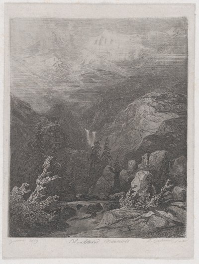 लैंडस्केप, 1839। द्वारा अलेक्जेंड्रे कैलामे