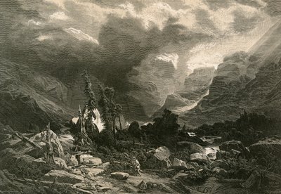 हिसाल्टाल, बर्नीस ओबरलैंड में तूफान द्वारा अलेक्जेंड्रे कैलामे