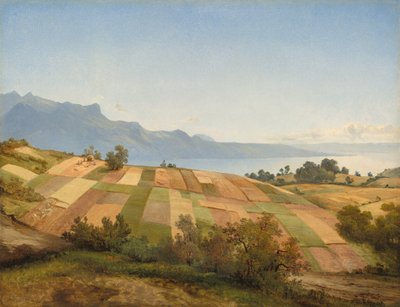 स्विस लैंडस्केप, सी। 1830. द्वारा अलेक्जेंड्रे कैलामे