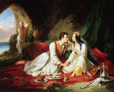 बाइडेन के रूप में डॉन जुआन, हाइडे के साथ, 1831 द्वारा अलेक्जेंड्रे कॉलिन