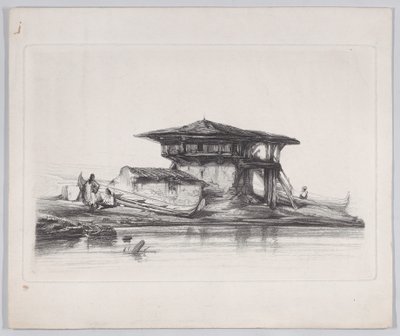 स्मिर्ना में एक घर, 1839। द्वारा अलेक्जेंड्रे गेब्रियल डिकैम्प्स
