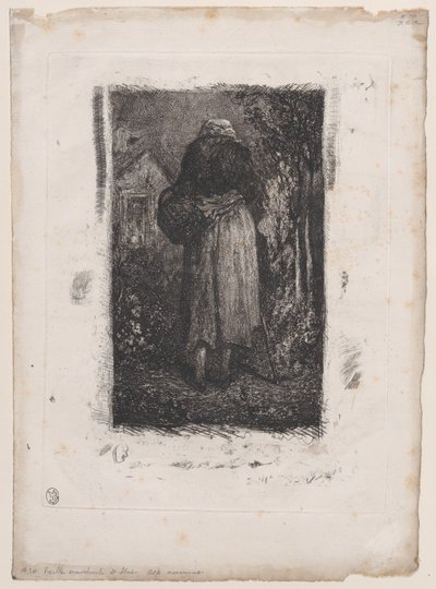 ओल्ड भिखारी महिला, 1833-38। द्वारा अलेक्जेंड्रे गेब्रियल डिकैम्प्स