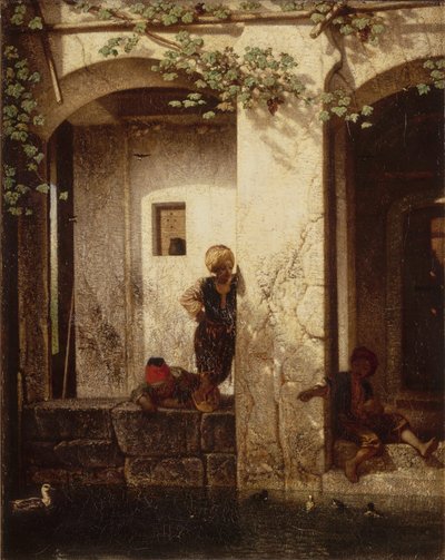 एशियाई तुर्की से स्मारिका, एक फव्वारे द्वारा तुर्की बच्चों के रूप में भी जाना जाता है द्वारा अलेक्जेंड्रे गेब्रियल डिकैम्प्स