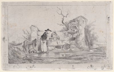धोबी, 1833-38। द्वारा अलेक्जेंड्रे गेब्रियल डिकैम्प्स